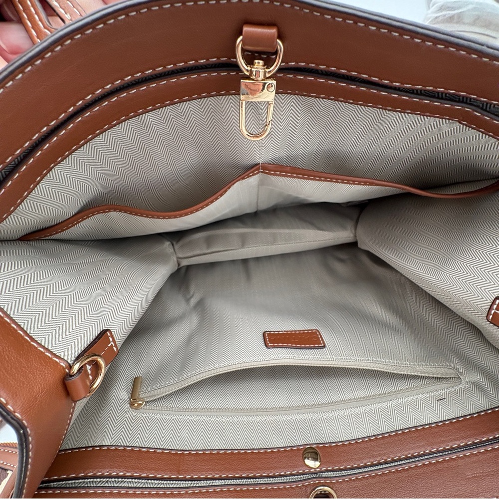 NWT Caitian Crossbody Handags Purses For Women 2pcs Vegan Leather Satchel Tote - Picture 10 of 15